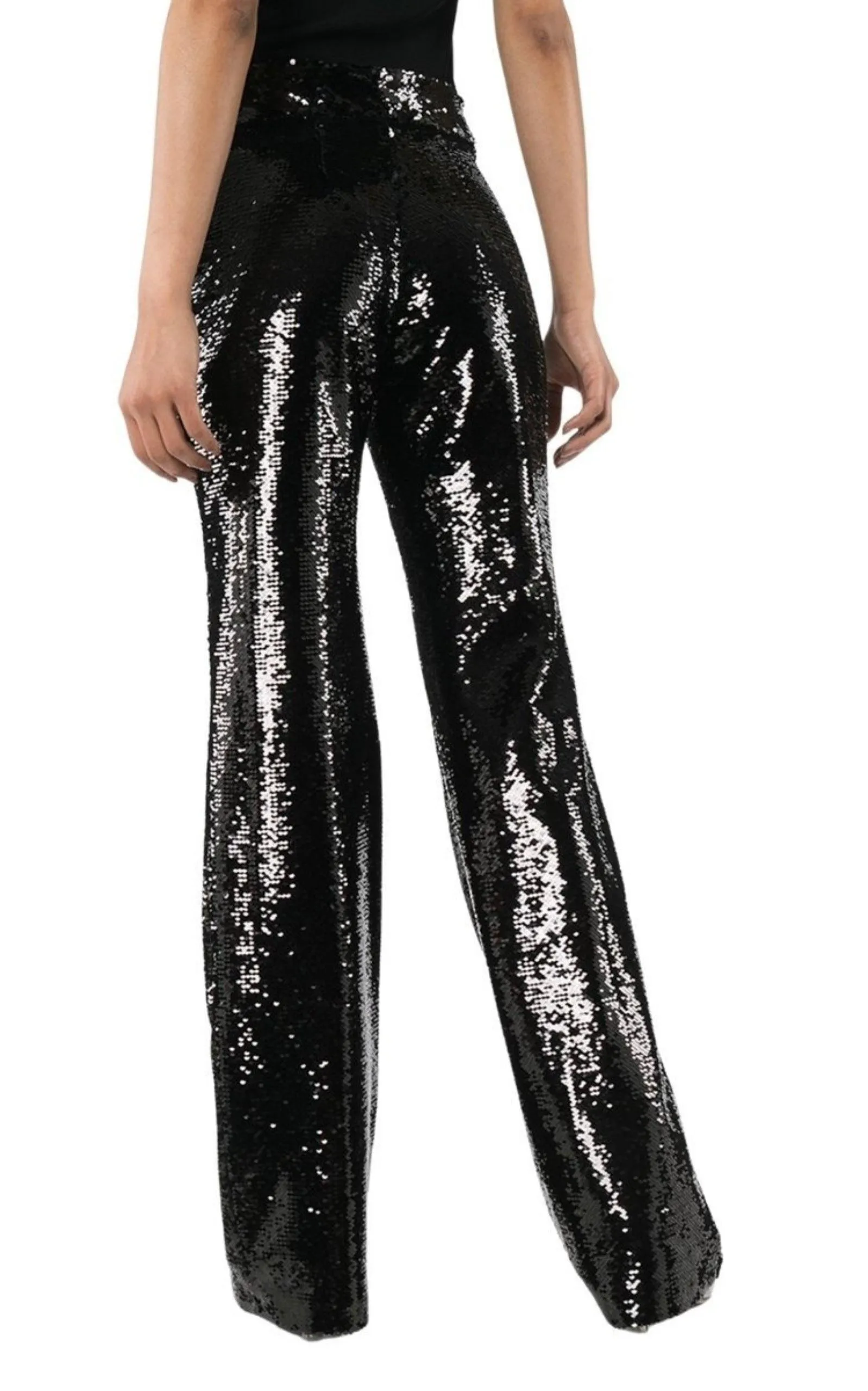 Sequinned Straight Leg Pants