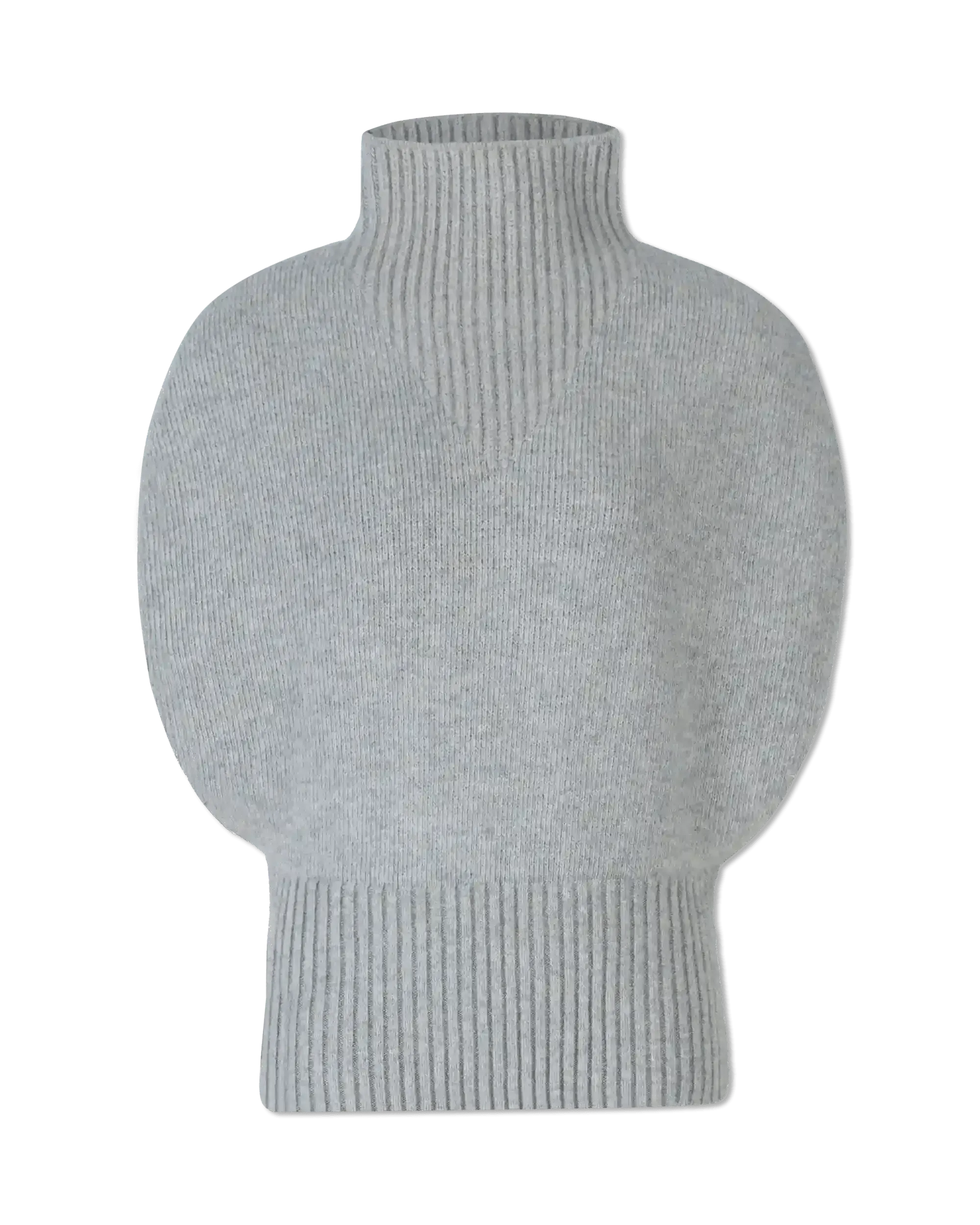 Shetland Double Face Turtleneck Sleeveless Sweater