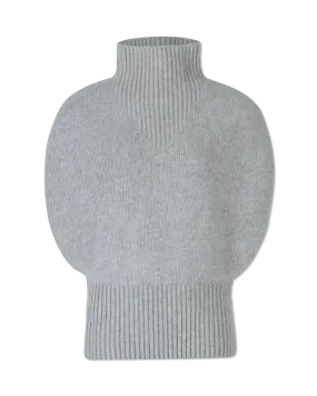 Shetland Double Face Turtleneck Sleeveless Sweater