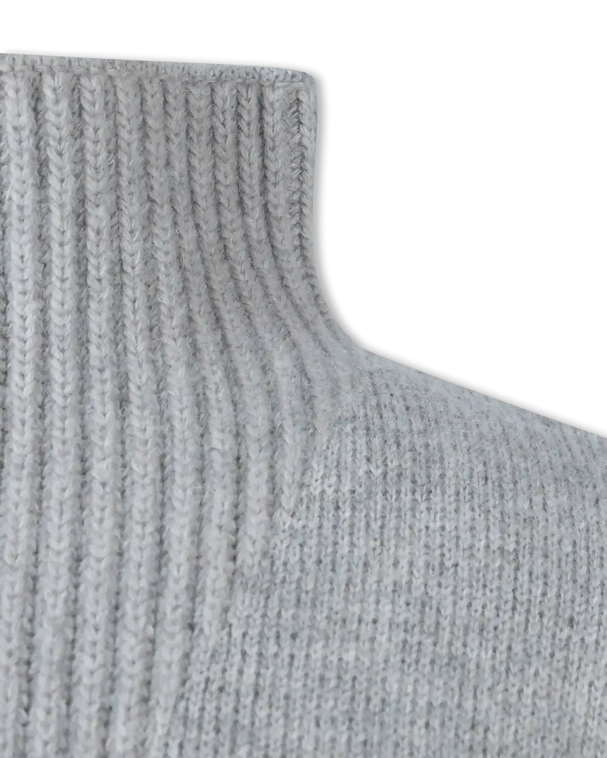 Shetland Double Face Turtleneck Sleeveless Sweater