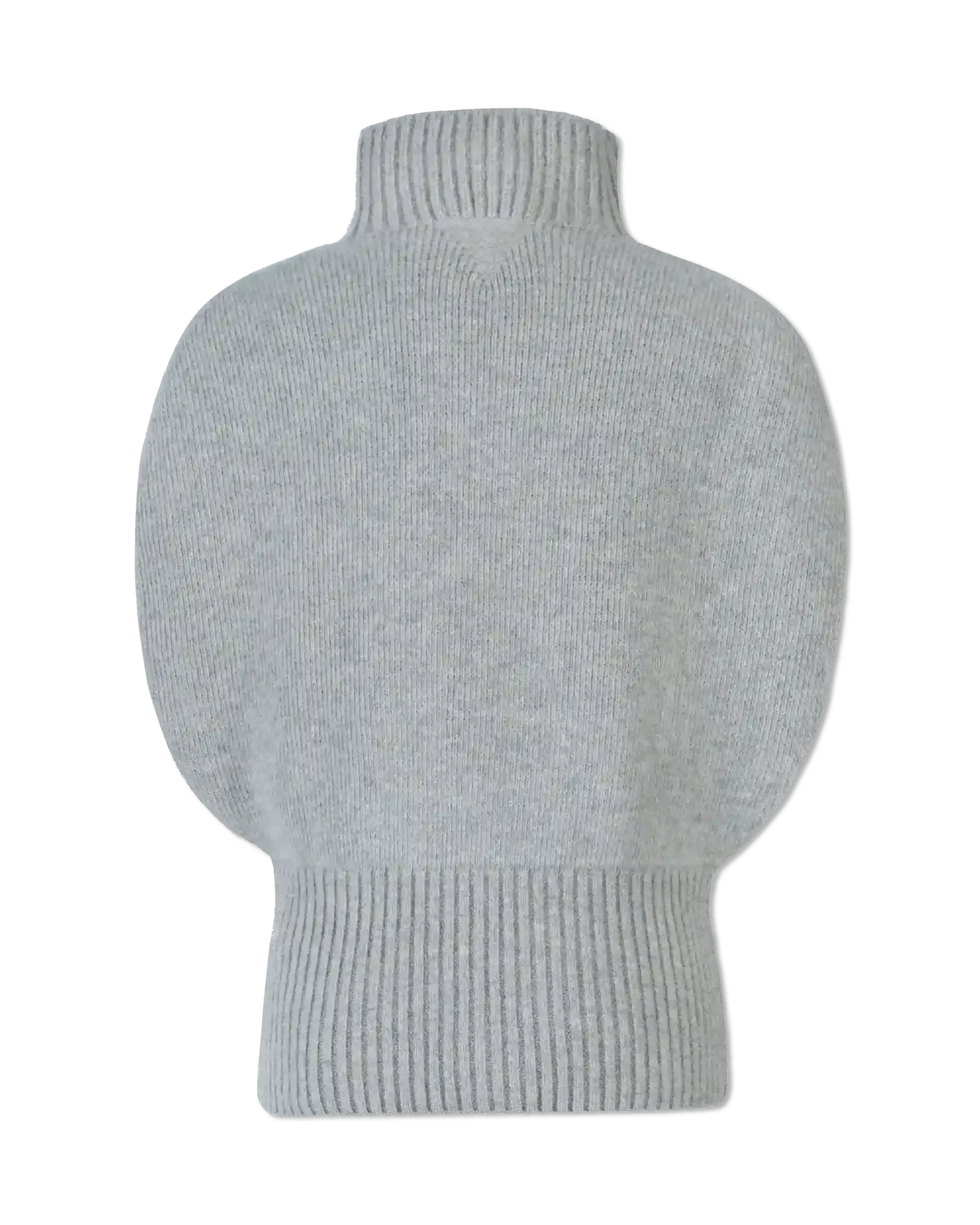 Shetland Double Face Turtleneck Sleeveless Sweater