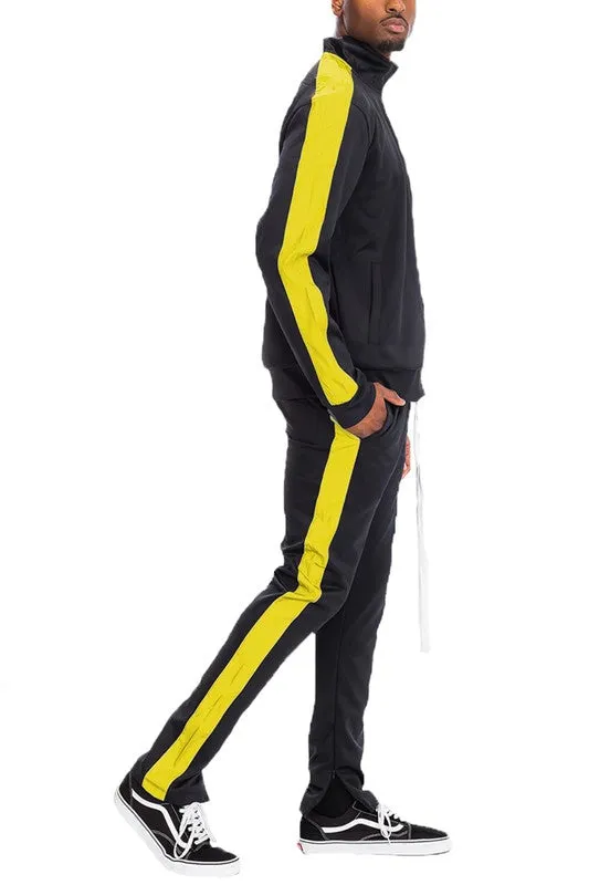 Single Stripe Solid Track Suit