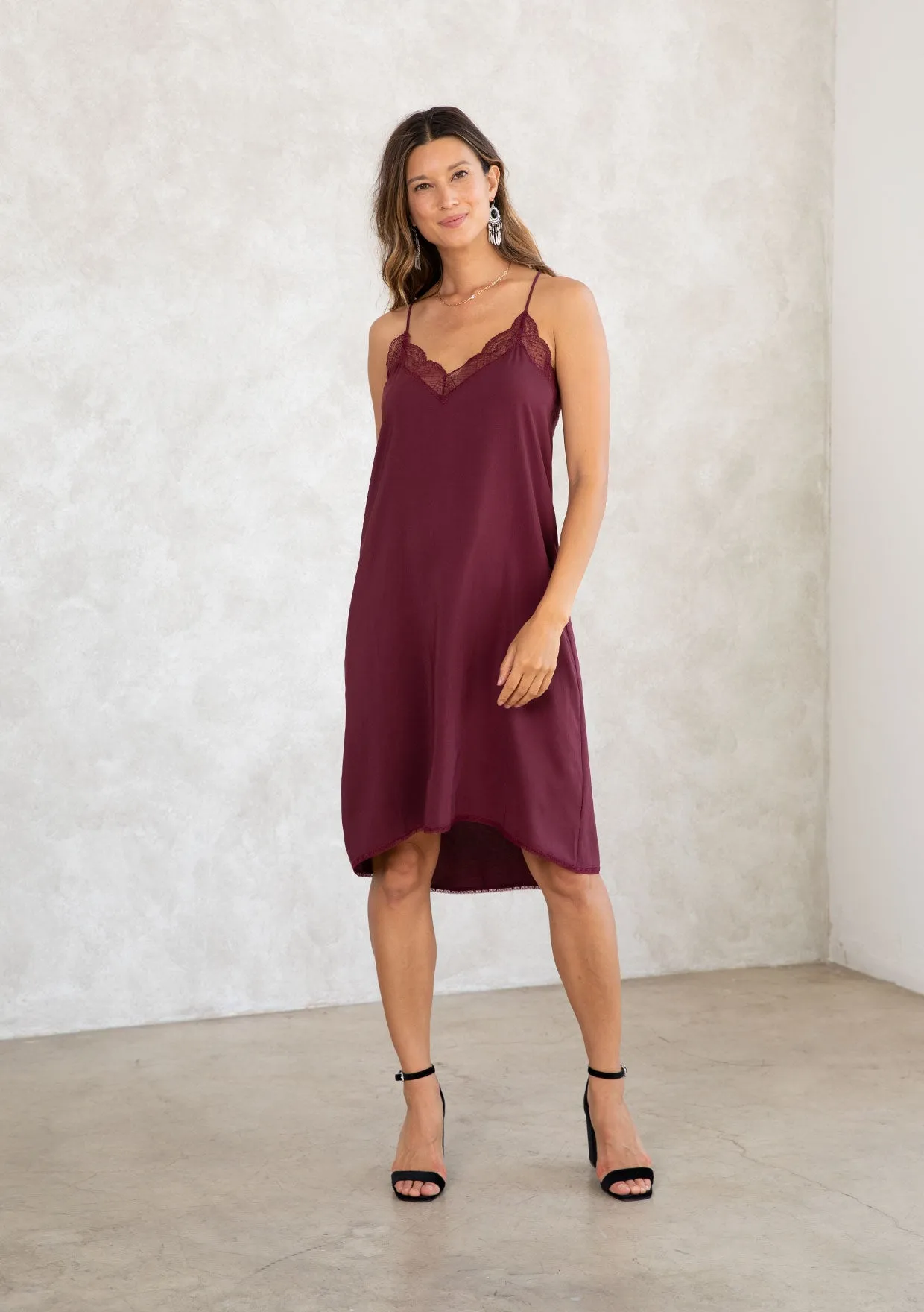 Sleeveless Slip Midi Dress