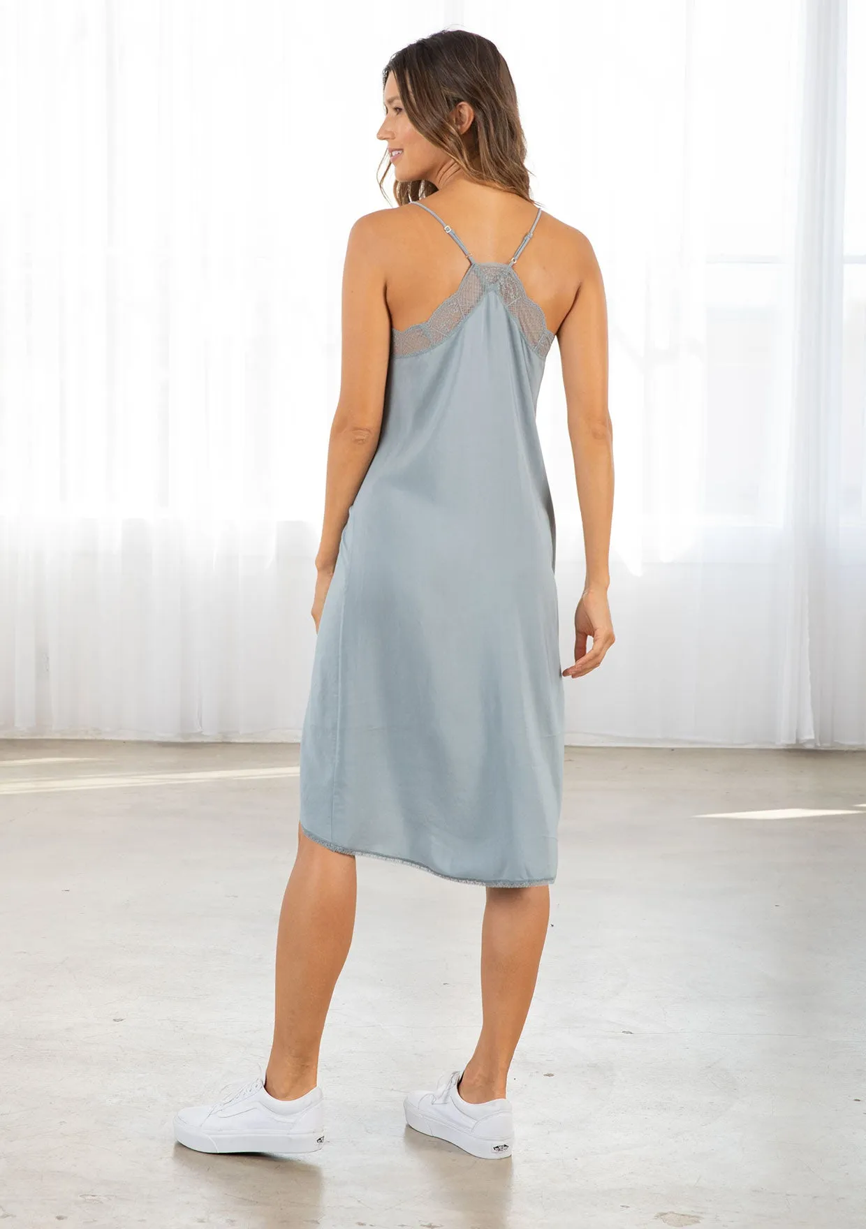 Sleeveless Slip Midi Dress