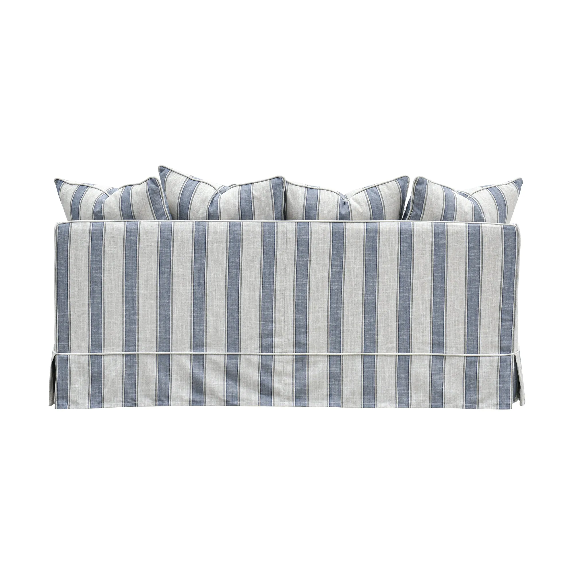 Slip Cover Only - Noosa Hamptons 2.5 Seat Sofa Blue Sky Stripe