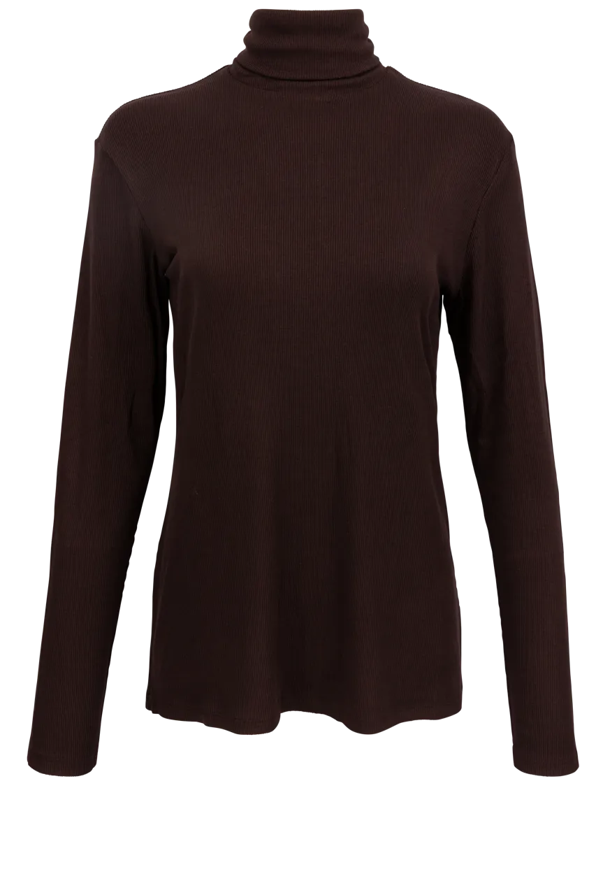 Tasha Polizzi Chocolate Turtleneck