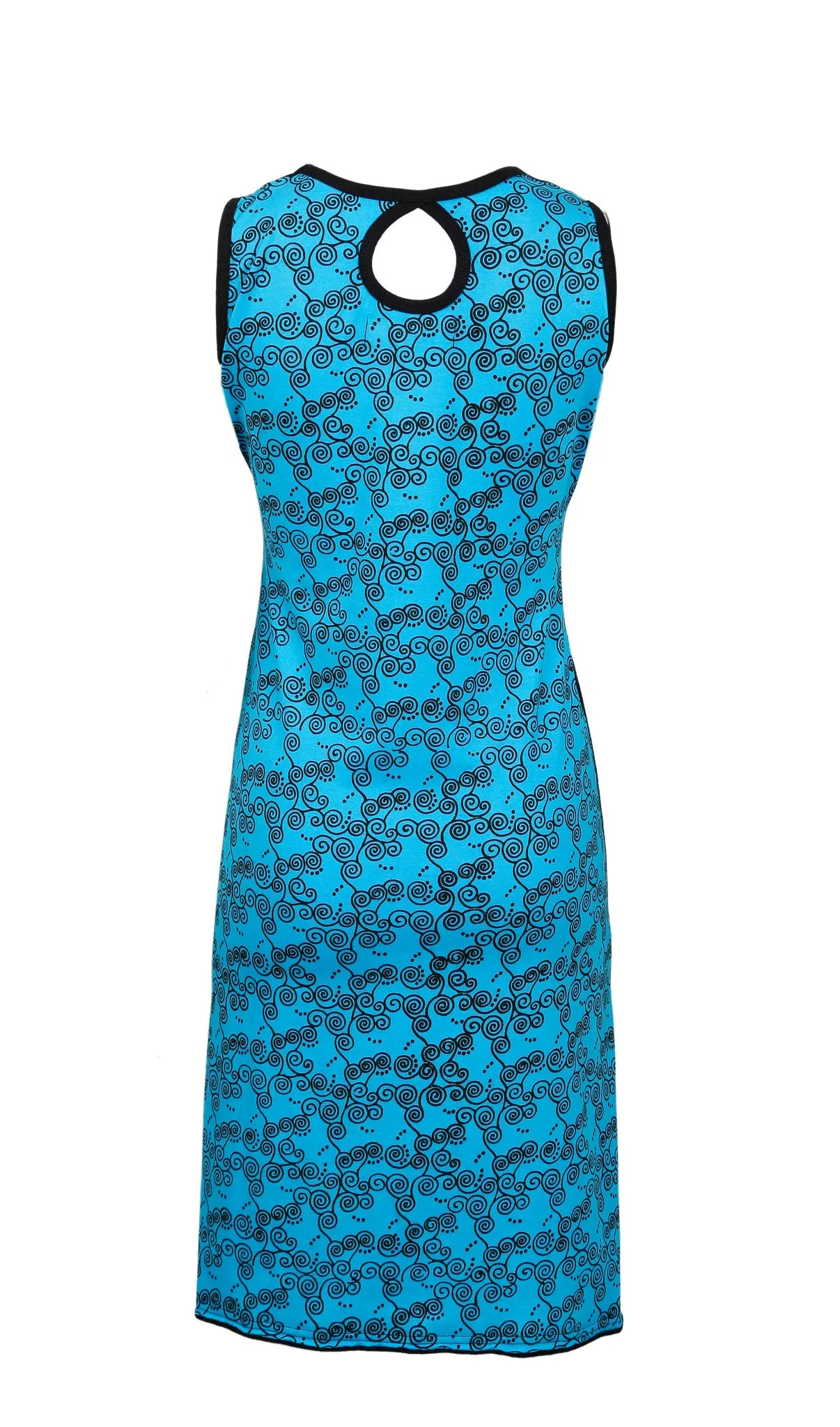 TATTOPANI-women-sleeveless-dress-with-embroidery-work-peepal(No Exchange/ No Refund)