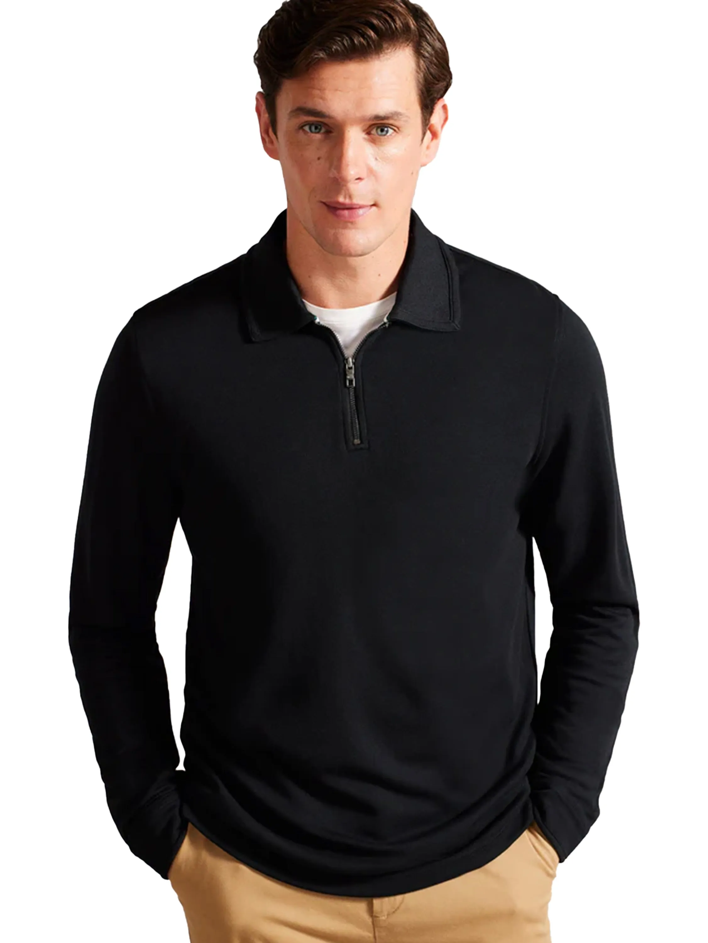 Ted Baker | Mens Long Sleeve Polo Shirt - Karpol