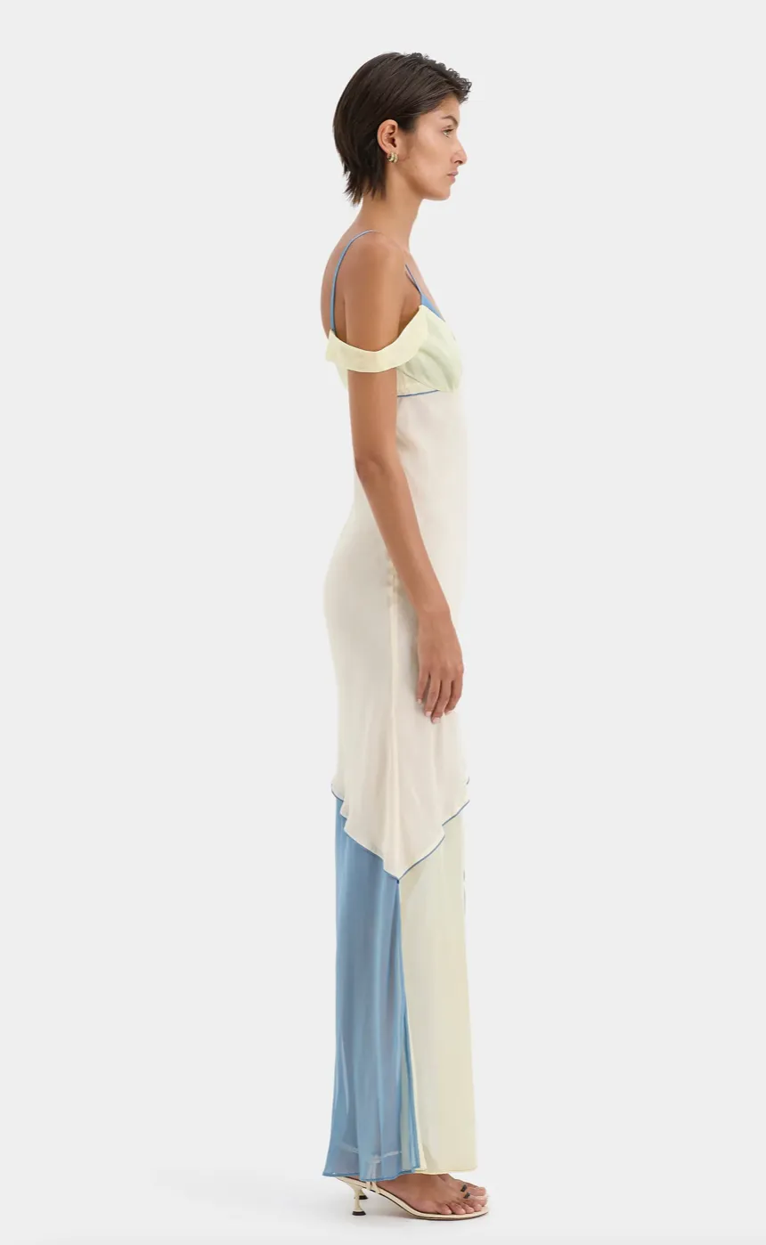 Thames Splice Midi Dress