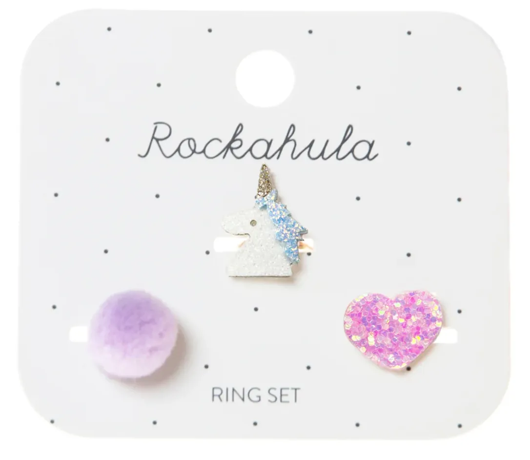 The Unicorn Ring Set (3x) - KIDS