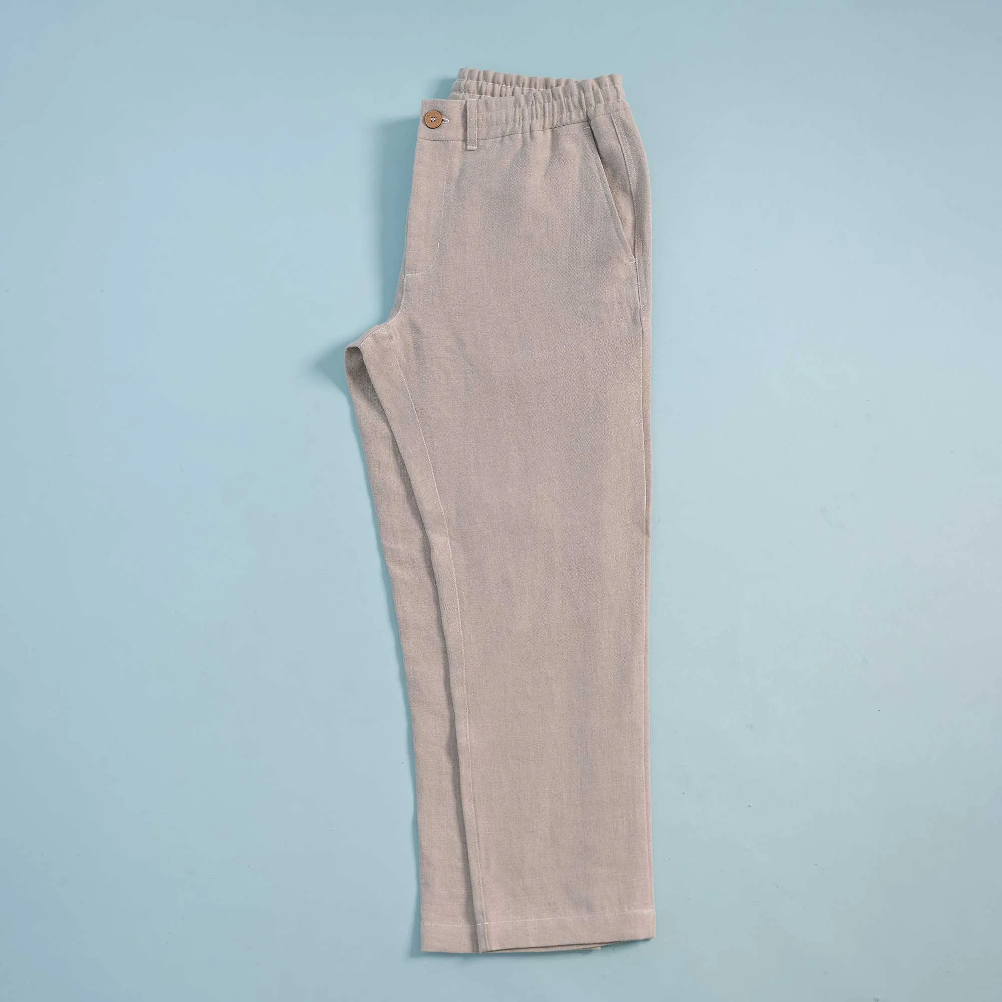 VENTURA Flex-Waist 100% Organic Linen Jogger Pants (Unisex) (OC Thread, Organic Elastic, Nut Buttons, YKK Zippers) (Biodegradable)