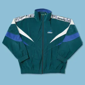 Vintage Diadora Velour Track Jacket Large