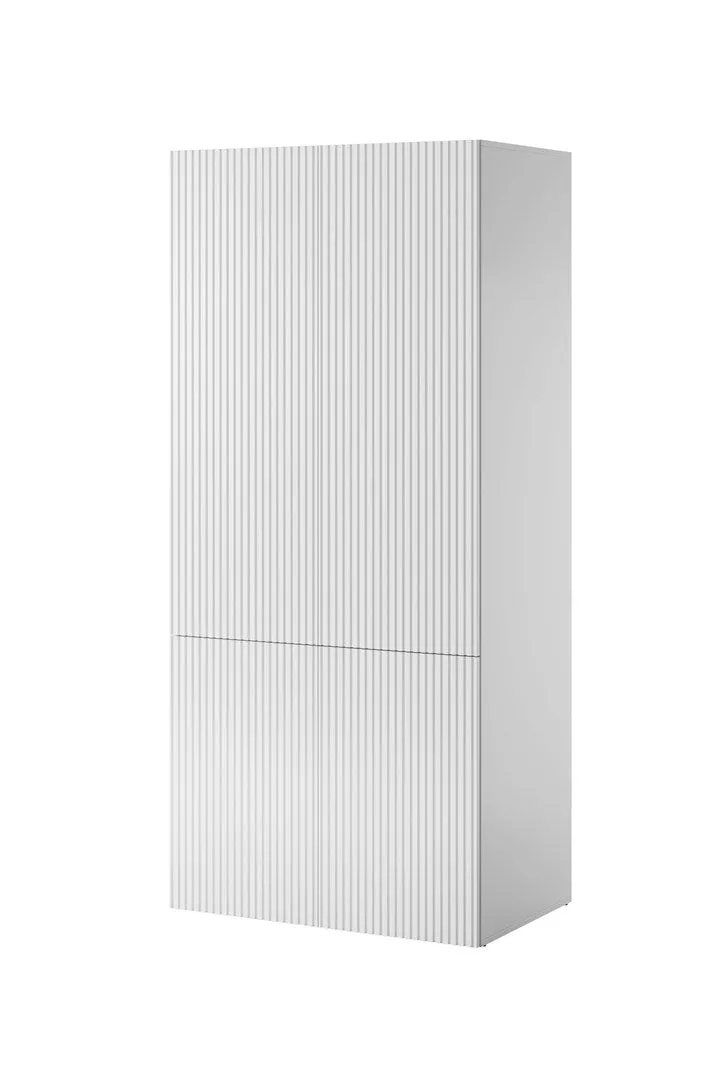 Wardrobe Pafos 2D 90X55.5X198.5 White Matt