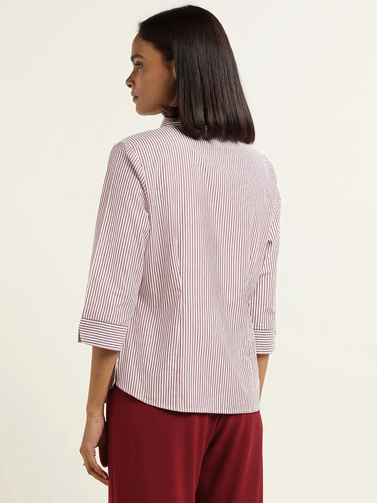 Wardrobe Red Striped Shirt