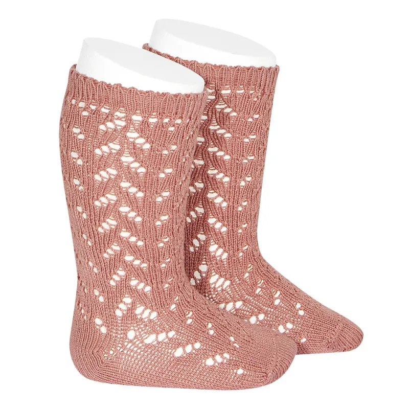 Warm Crochet Socks Teracotta