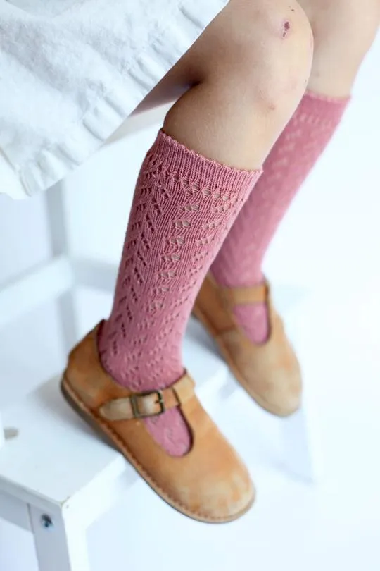 Warm Crochet Socks Teracotta