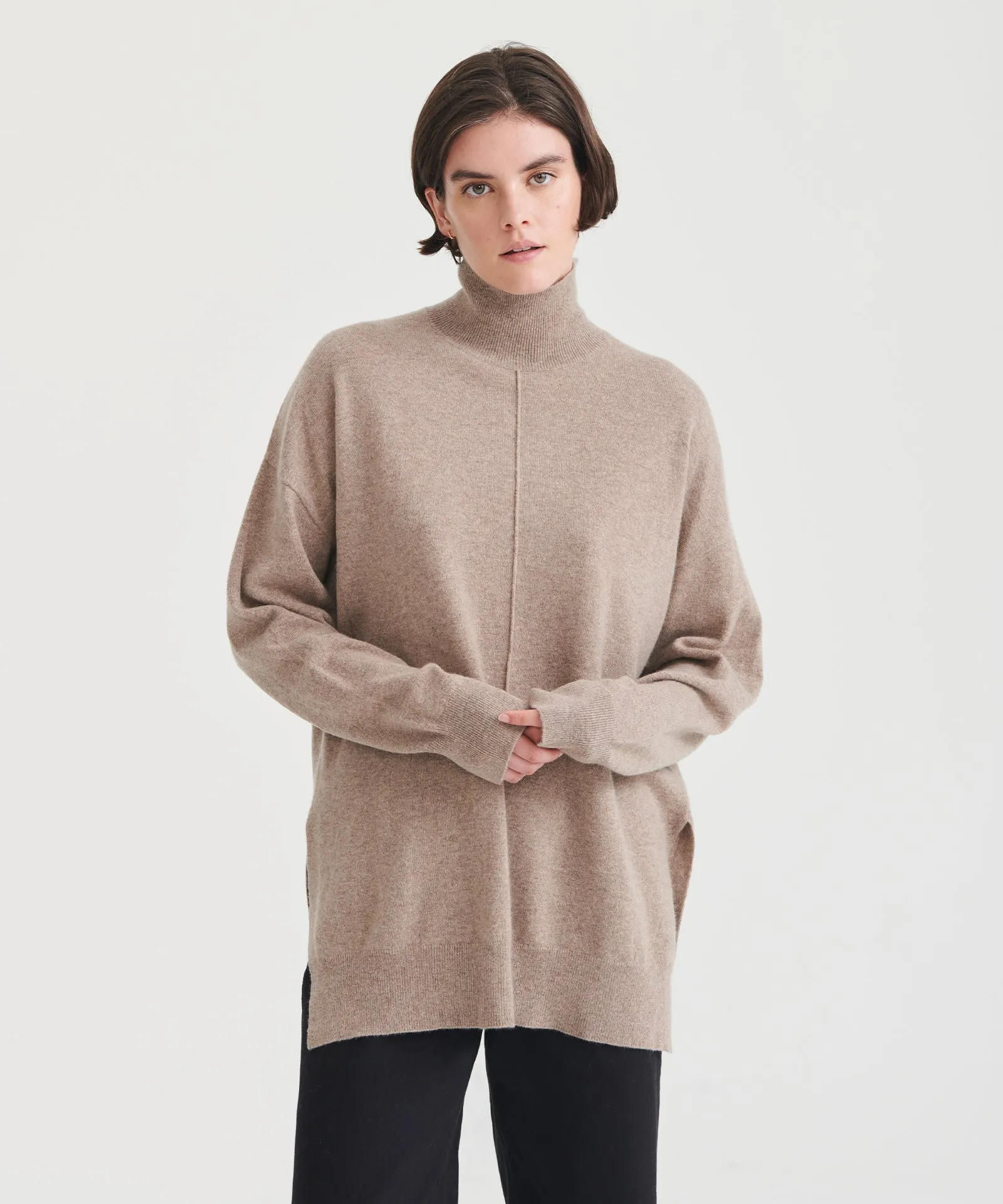 Washable Cashmere Turtleneck