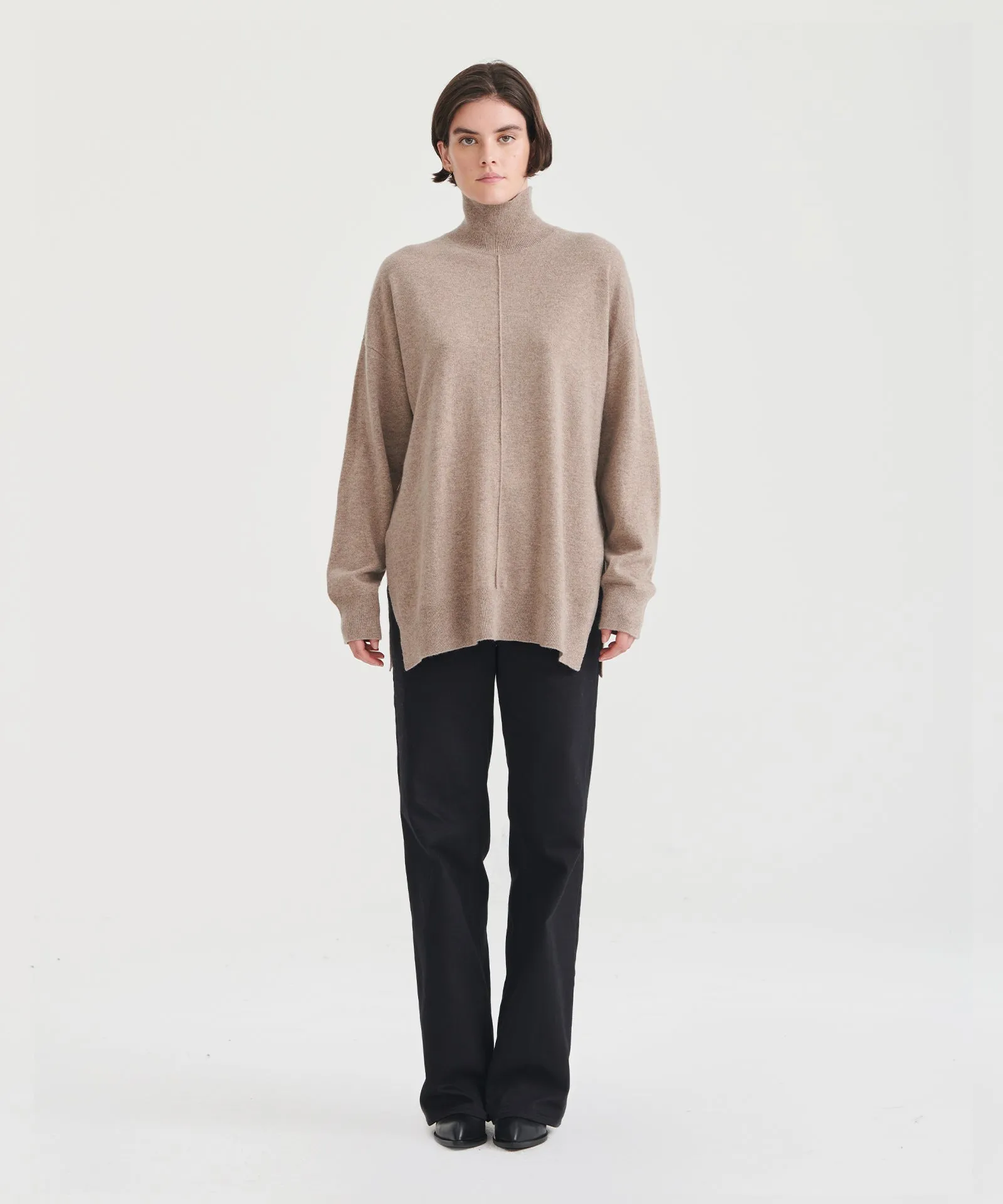 Washable Cashmere Turtleneck