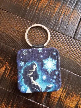 Winter sisters keychain