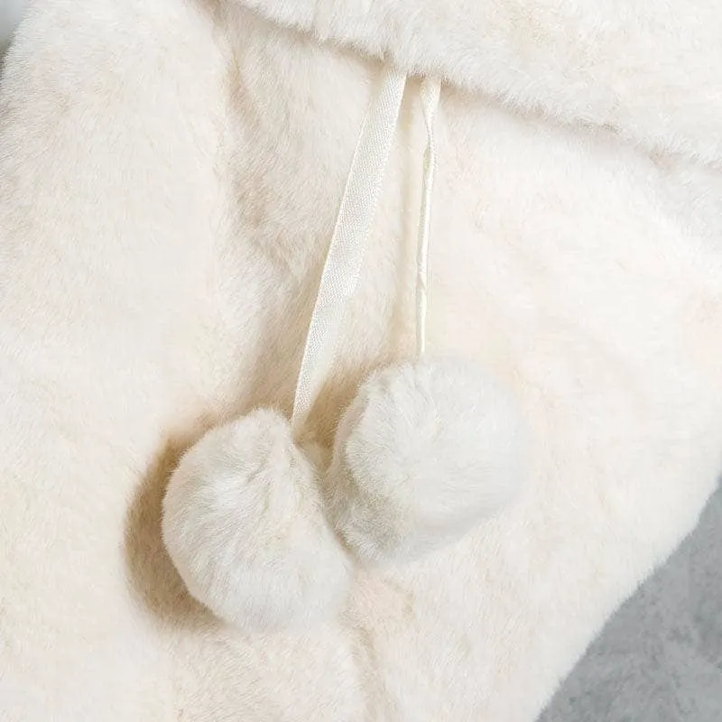 Winter White Pom Pom Stocking - 60cm