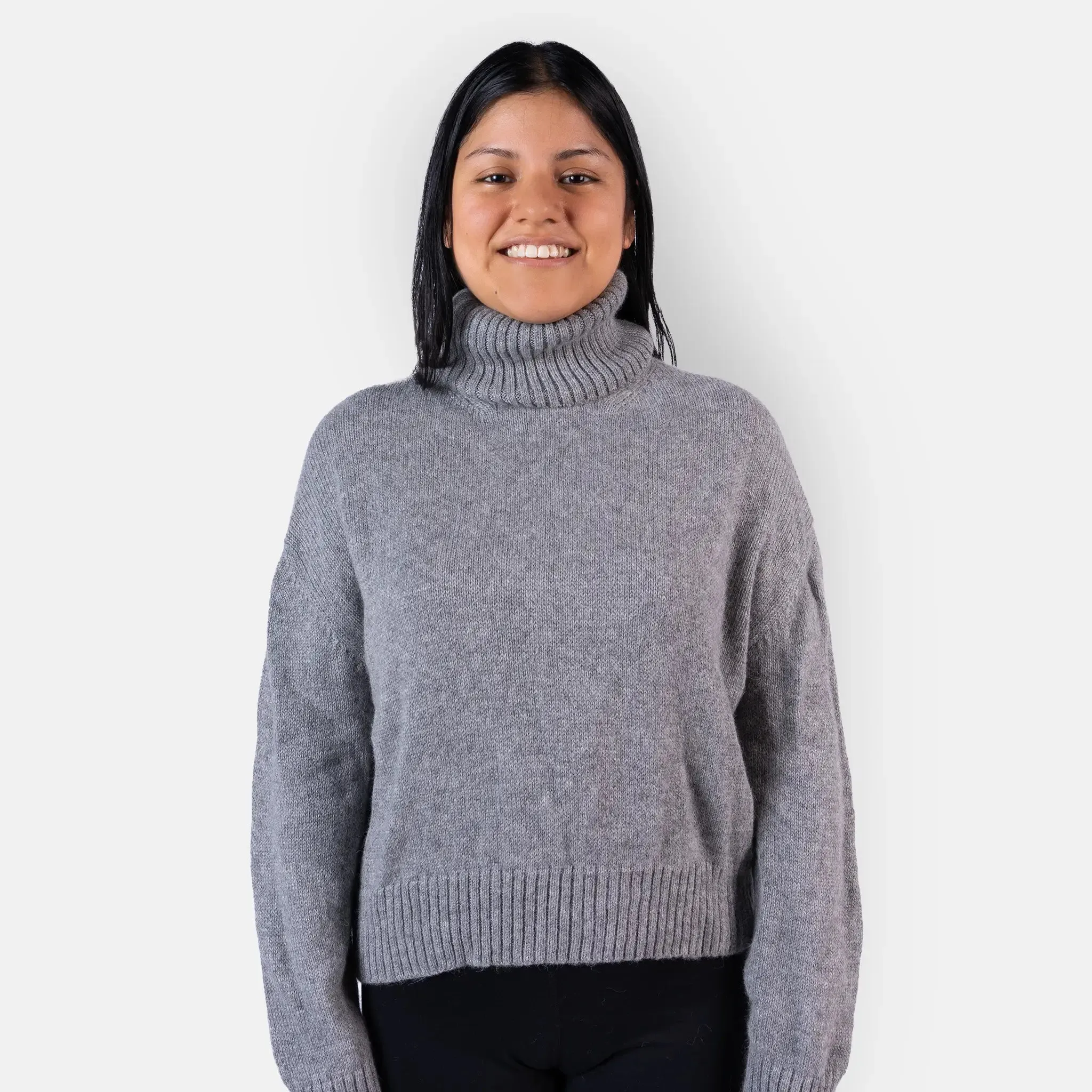 Women's Alpaca Wool Turtleneck Sweater