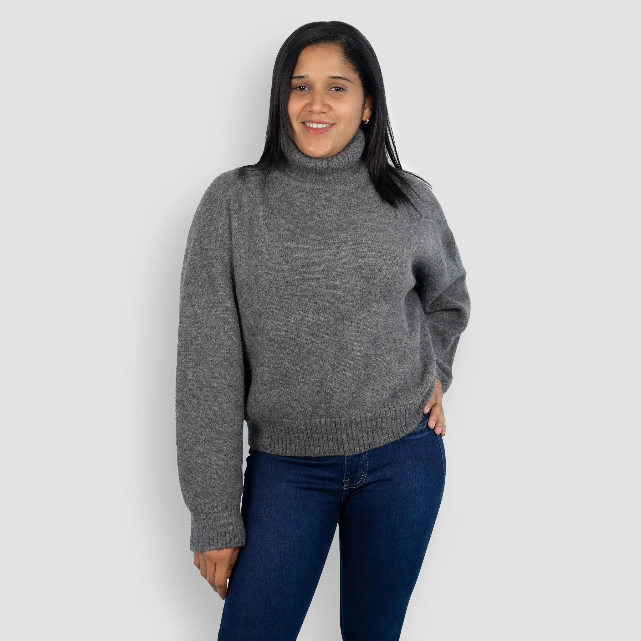 Women's Alpaca Wool Turtleneck Sweater