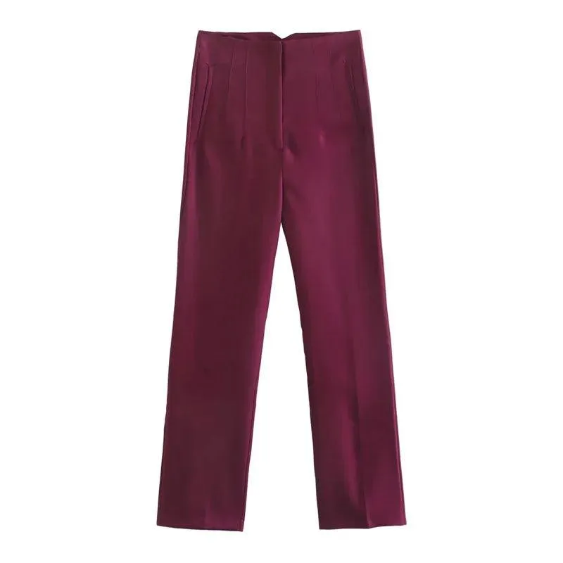 Women's Best Seller High Waist Skinny Fit Pants - Perfect for Any Occasion - Clearance