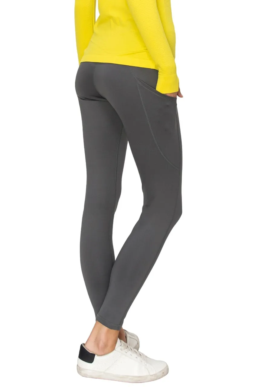 Women's High-Waist Leggings, Workout, Yoga, Running Pants with Pockets, Ankle-Length Activewear