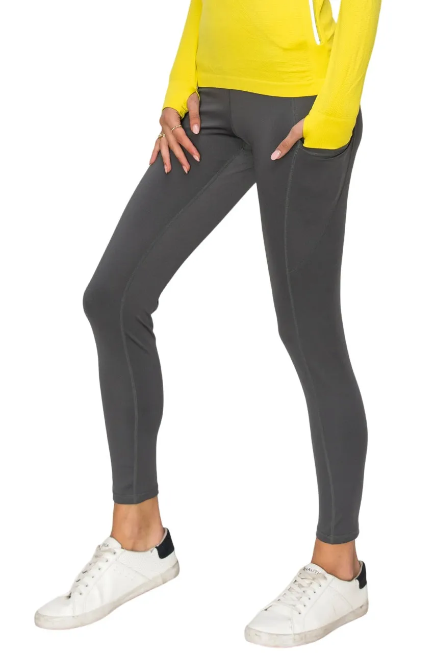 Women's High-Waist Leggings, Workout, Yoga, Running Pants with Pockets, Ankle-Length Activewear