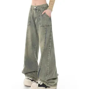 Women's High Waist Vintage Baggy Denim Pants