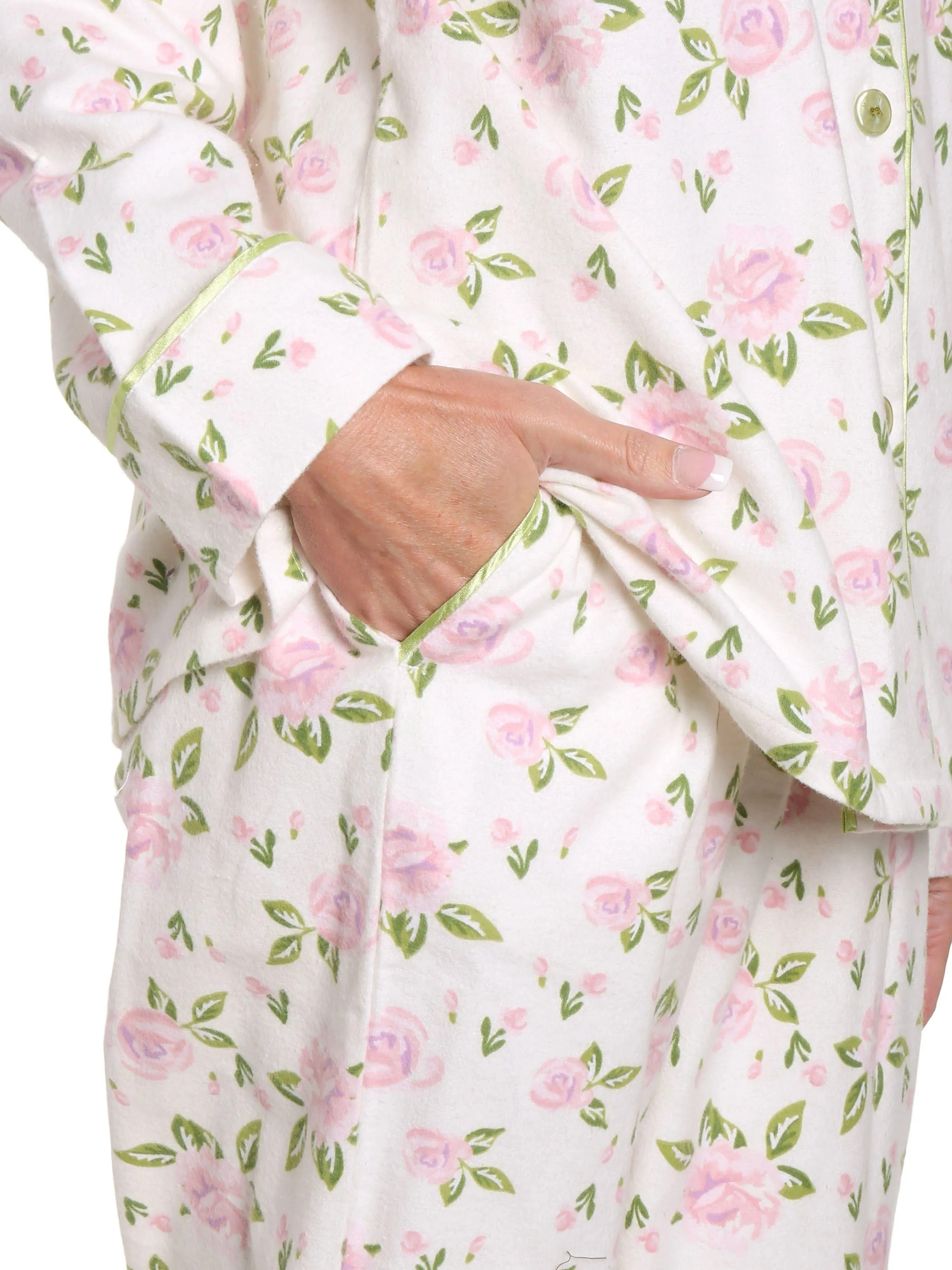 Womens Premium Cotton Flannel Pajama Sleepwear Set