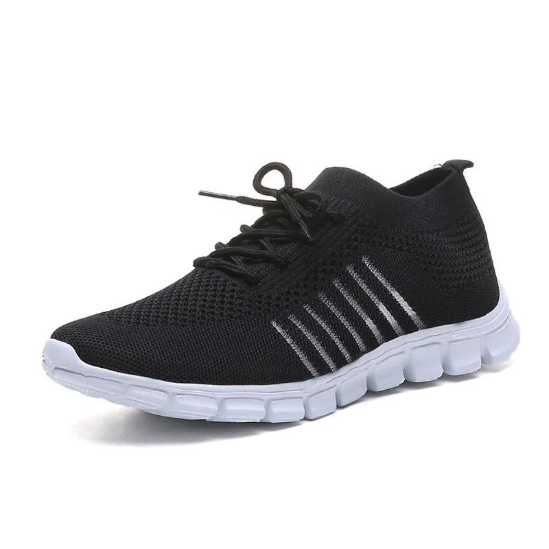 Women's tennis shoes Knitting sneakers breathable best shoes for walking