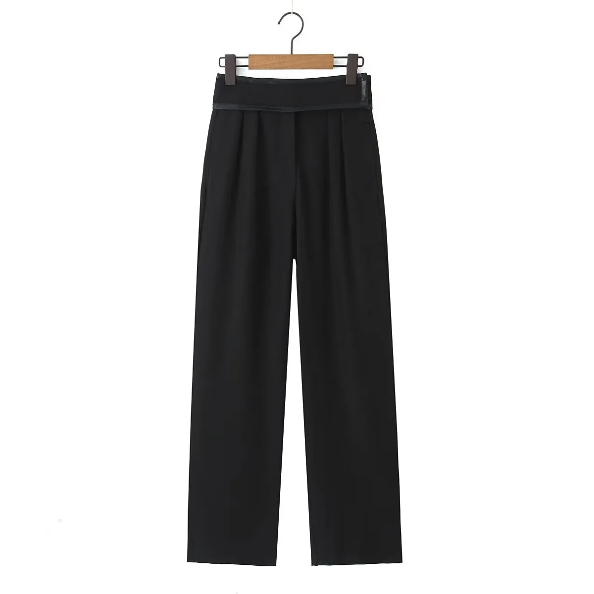 Wrap and High Waist Wide Leg Pants